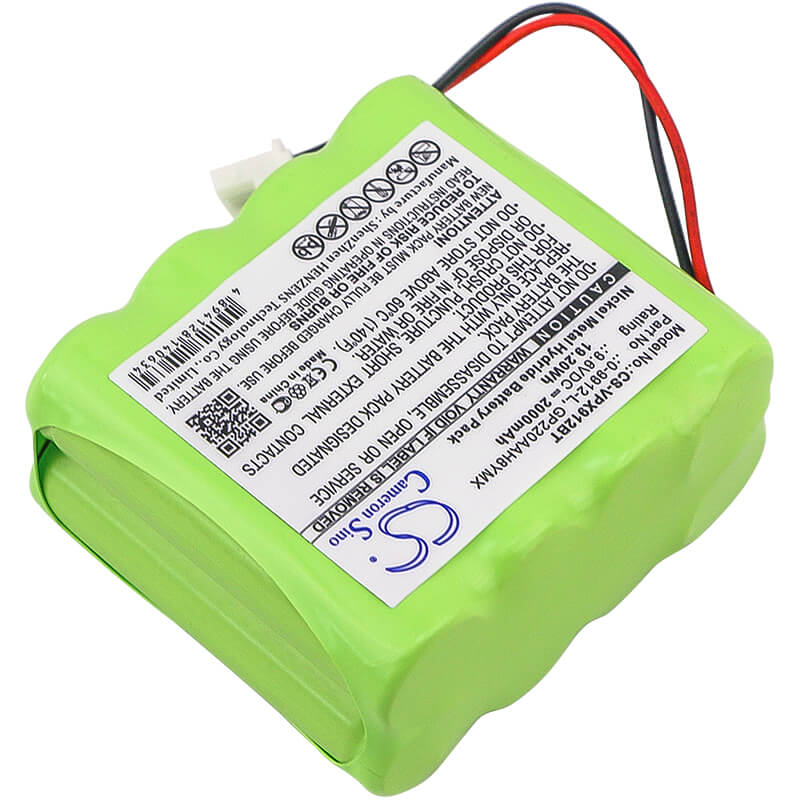 9.6V, 2000mAh, Ni-MH Battery fits Visonic, 0-100459, 0-100498, 19.2Wh