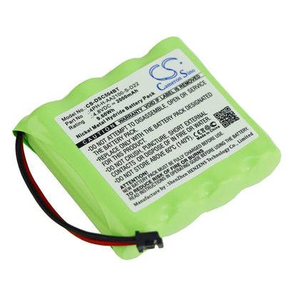 4.8V, 2000mAh, Ni-MH Battery fits Dsc, Security Alarm Panel, Ws4920he Wireless Repeater, 9.6Wh