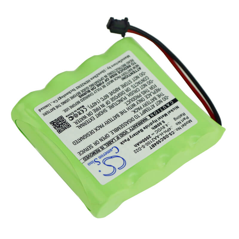 4.8V, 2000mAh, Ni-MH Battery fits Adt, Wireless Color Touchscreen Key, 9.6Wh