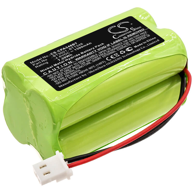 4.8V, 1500mAh, Ni-MH Battery fits Commpact, Secuself Control Panel, 7.2Wh
