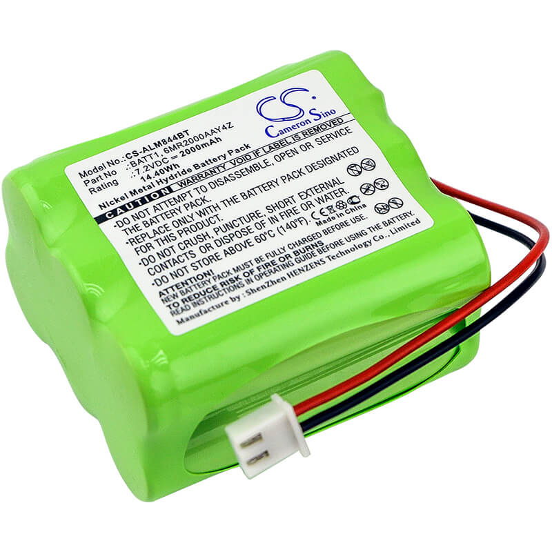 7.2V, 2000mAh, Ni-MH Battery fits 2gig, Go Control Panels, 14.4Wh
