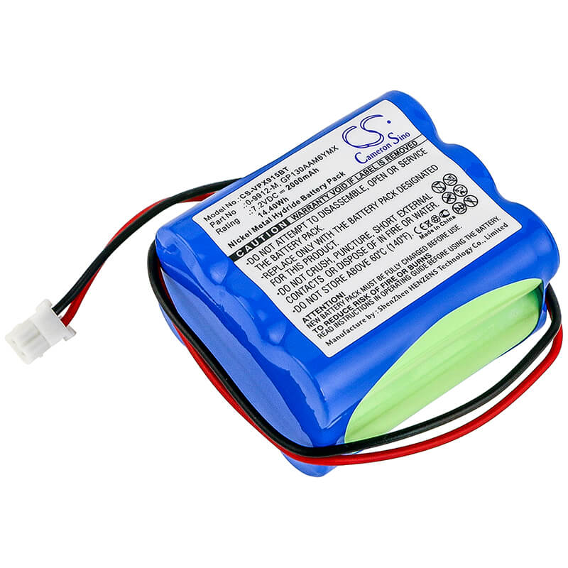 7.2V, 2000mAh, Ni-MH Battery fits Visonic, 0-9912-h, 0-9912-w, 14.4Wh