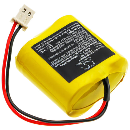 6.0V, 1350mAh, Li-MnO2 Battery fits Visonic, Next Cam, Next Cam K9 Pg2 Wide Angle, 8.1Wh