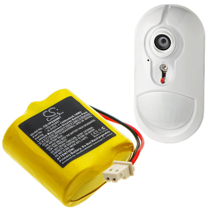 6.0V, 1350mAh, Li-MnO2 Battery fits Visonic, Next Cam, Next Cam K9 Pg2 Wide Angle, 8.1Wh