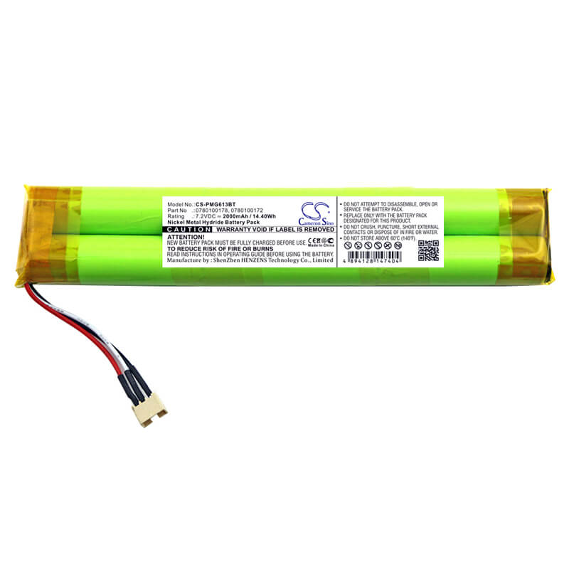 7.2V, 2000mAh, Ni-MH Battery fits Paradox Magellan, Mg6060, Mg6060 Control Panel, 14.4Wh