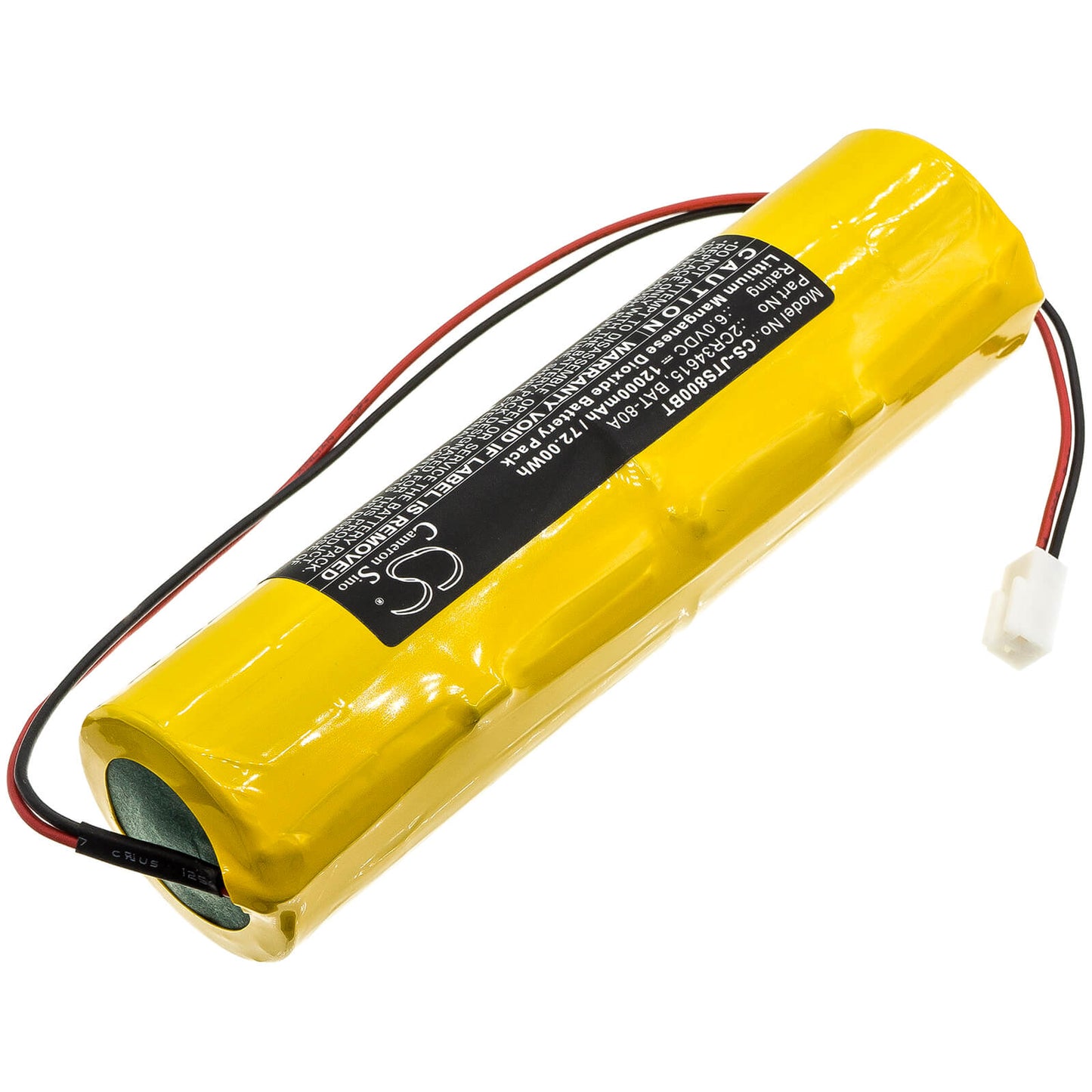 6.0V, 12000mAh, Li-MnO2 Battery fits Jablotron, Ja-80a, 72Wh