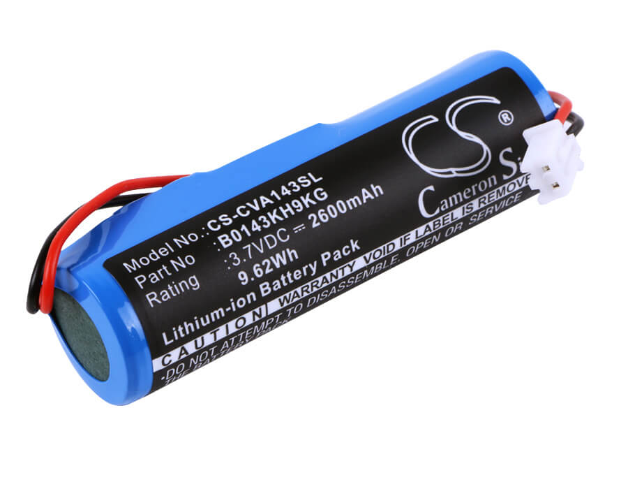 3.7V, 2600mAh, Li-ion Battery fits Croove, Voice Amplifier, 9.62Wh