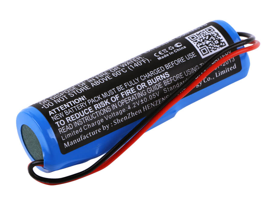 3.7V, 2600mAh, Li-ion Battery fits Croove, Voice Amplifier, 9.62Wh
