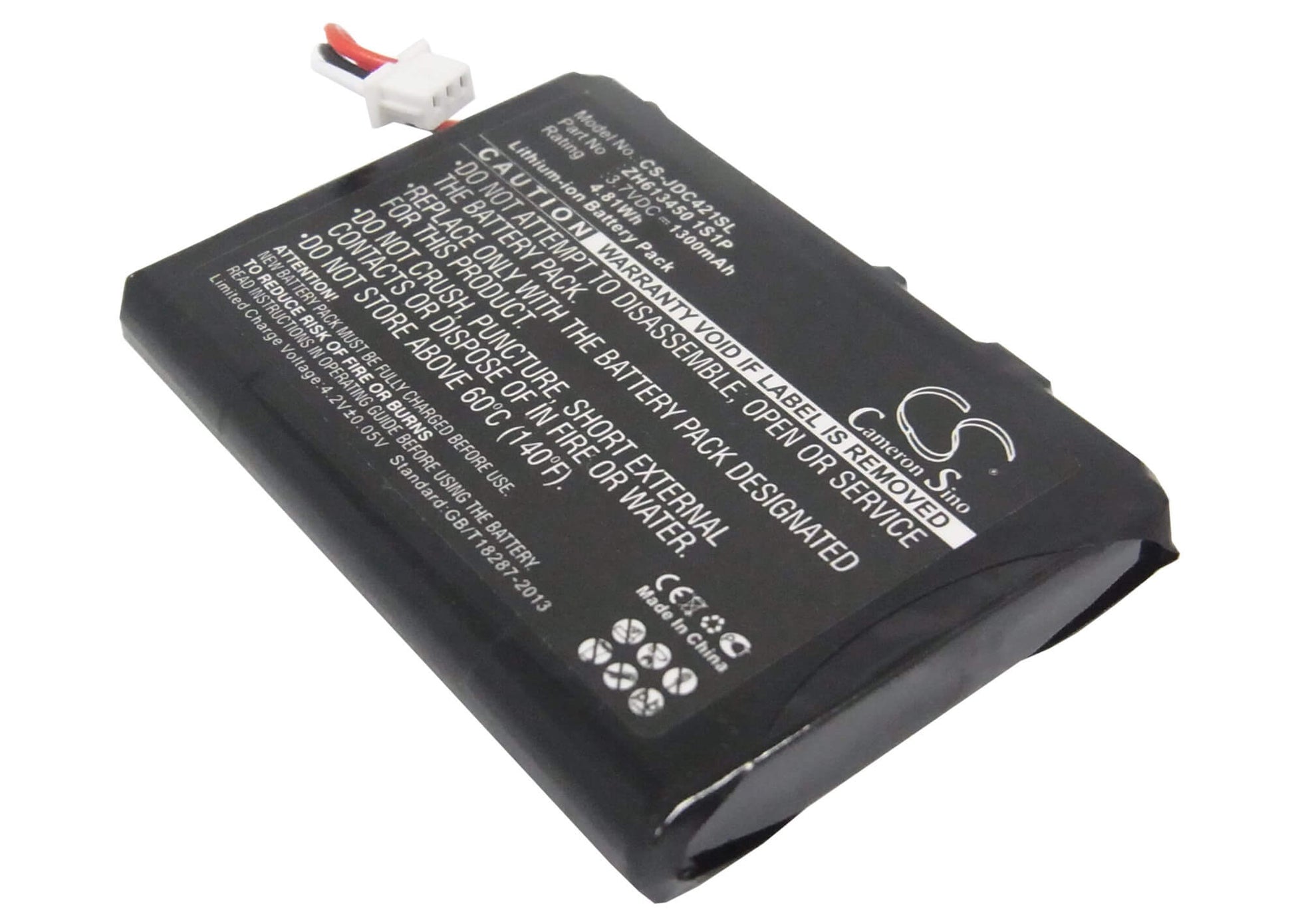 3.7V, 1300mAh, Li-ion Battery fits Jds Labs, C421, C5, 4.81Wh