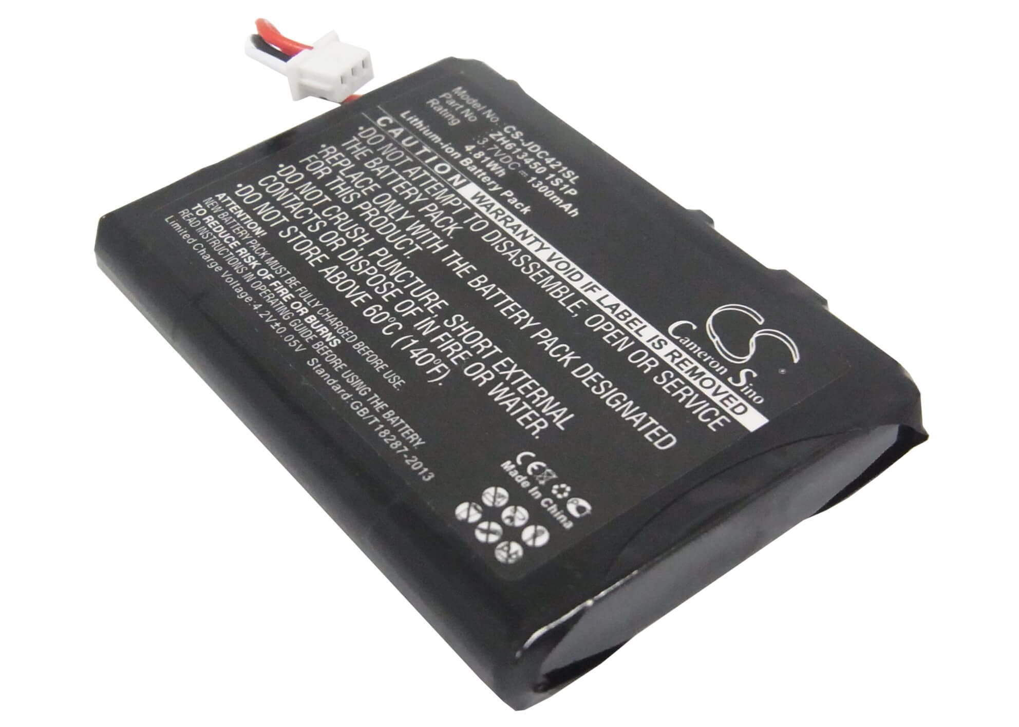 3.7V, 1300mAh, Li-ion Battery fits Jds Labs, C421, C5, 4.81Wh