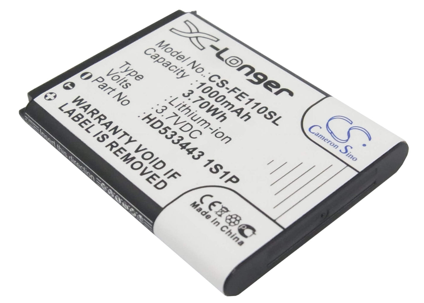3.7V, 1000mAh, Li-ion Battery fits Fiio, E11, 3.7Wh