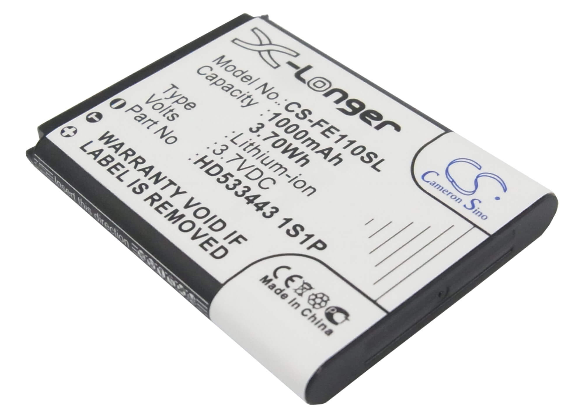 3.7V, 1000mAh, Li-ion Battery fits Fiio, E11, 3.7Wh