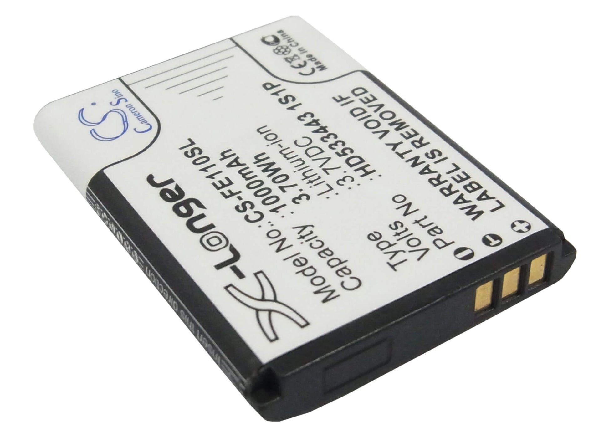 3.7V, 1000mAh, Li-ion Battery fits Fiio, E11, 3.7Wh