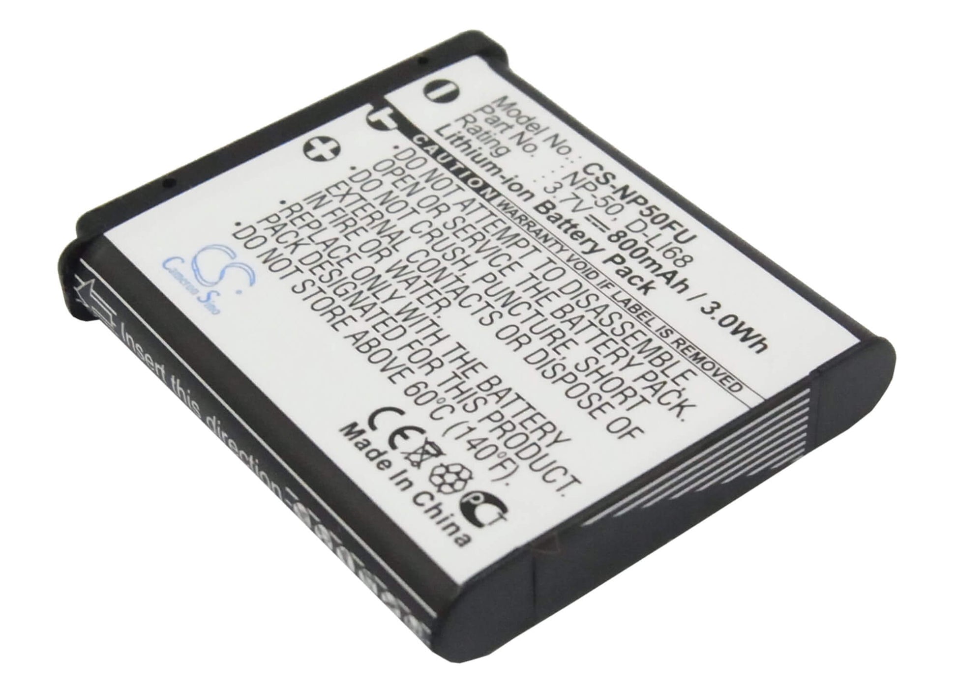 Amplifier 3.7V, 800mAh, Li-ion Battery fits Lectrosonics, Ssm Micro Transmitter, 2.96Wh
