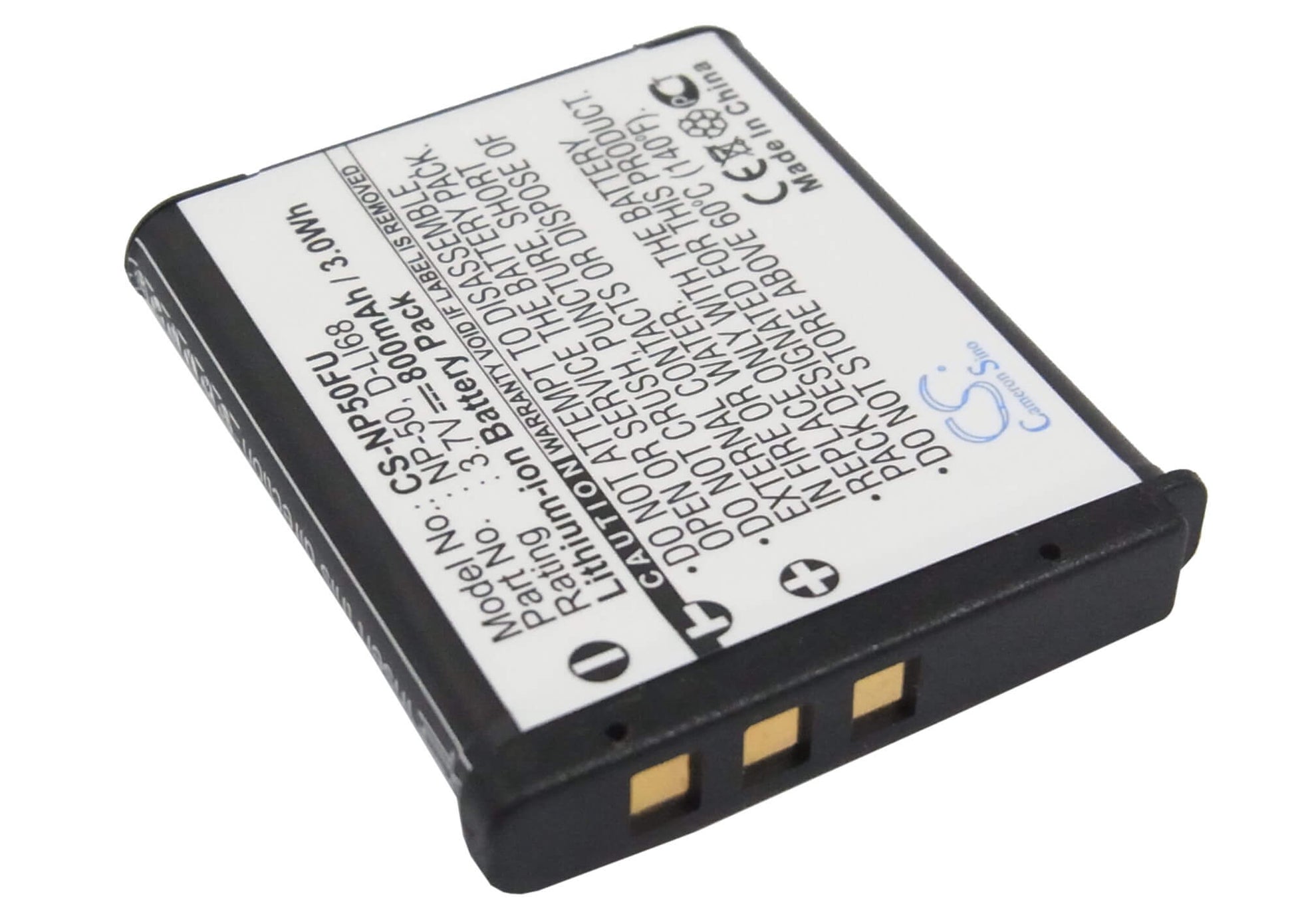 Amplifier 3.7V, 800mAh, Li-ion Battery fits Lectrosonics, Ssm Micro Transmitter, 2.96Wh