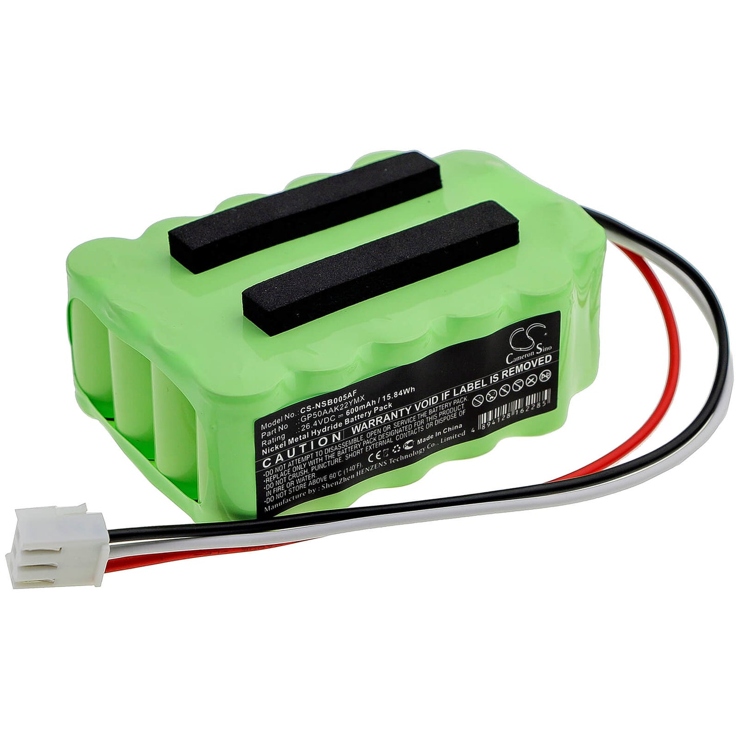 26.4V, 600mAh, Ni-MH Battery fits Manusa, 111360177, Gp50aak22ymx, 15.84Wh