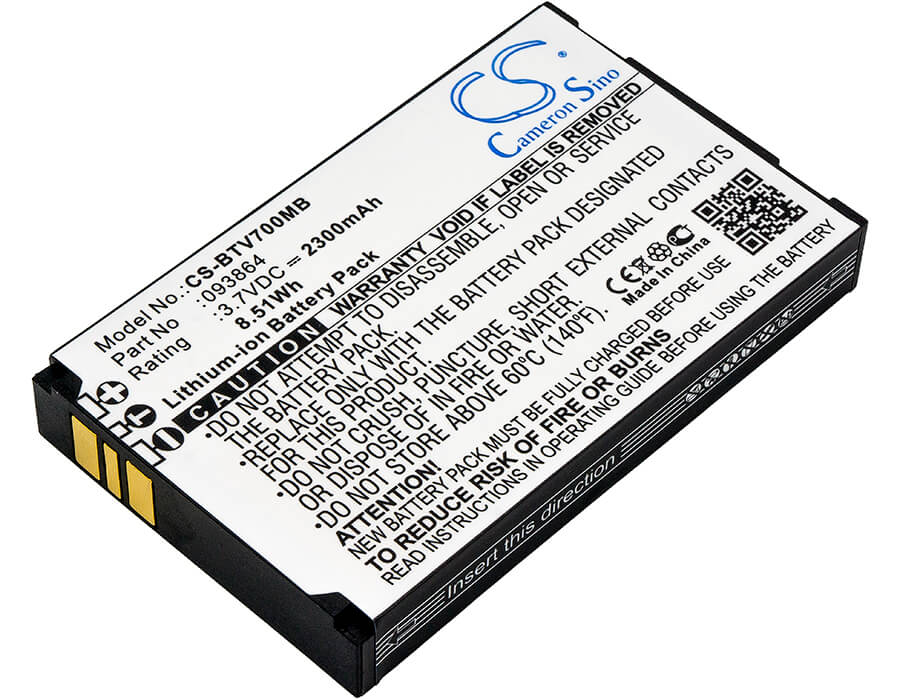 3.7V, 2300mAh, Li-ion Battery fits Oricom, Sc860, Sc870, 8.51Wh