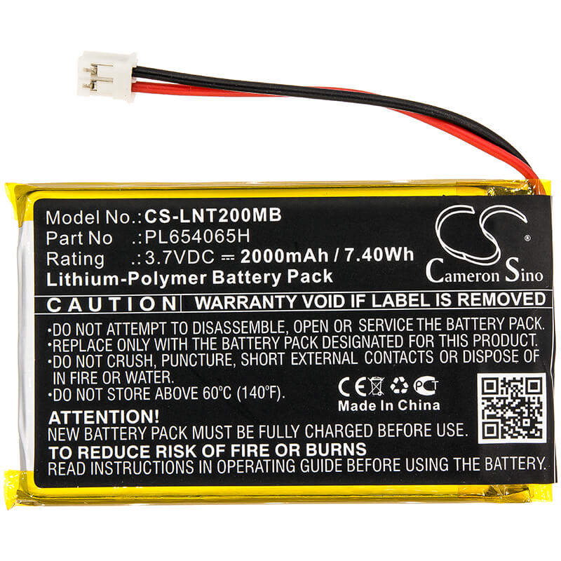 3.7V, 2000mAh, Li-Polymer Battery fits Luvion, Prestige Touch 2, 7.4Wh