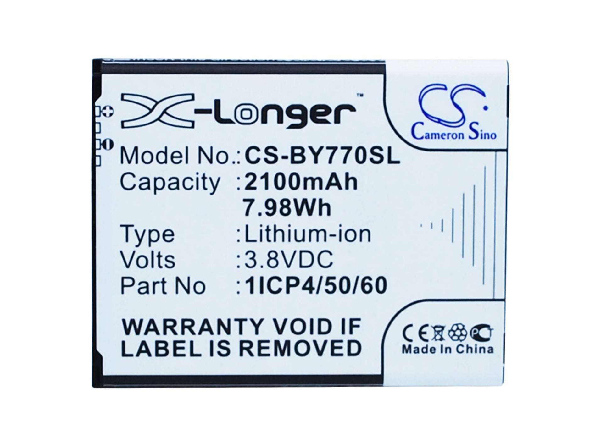 3.8V, 2100mAh, Li-ion Battery fits Beurer, 952.62, 952-62, 7.98Wh