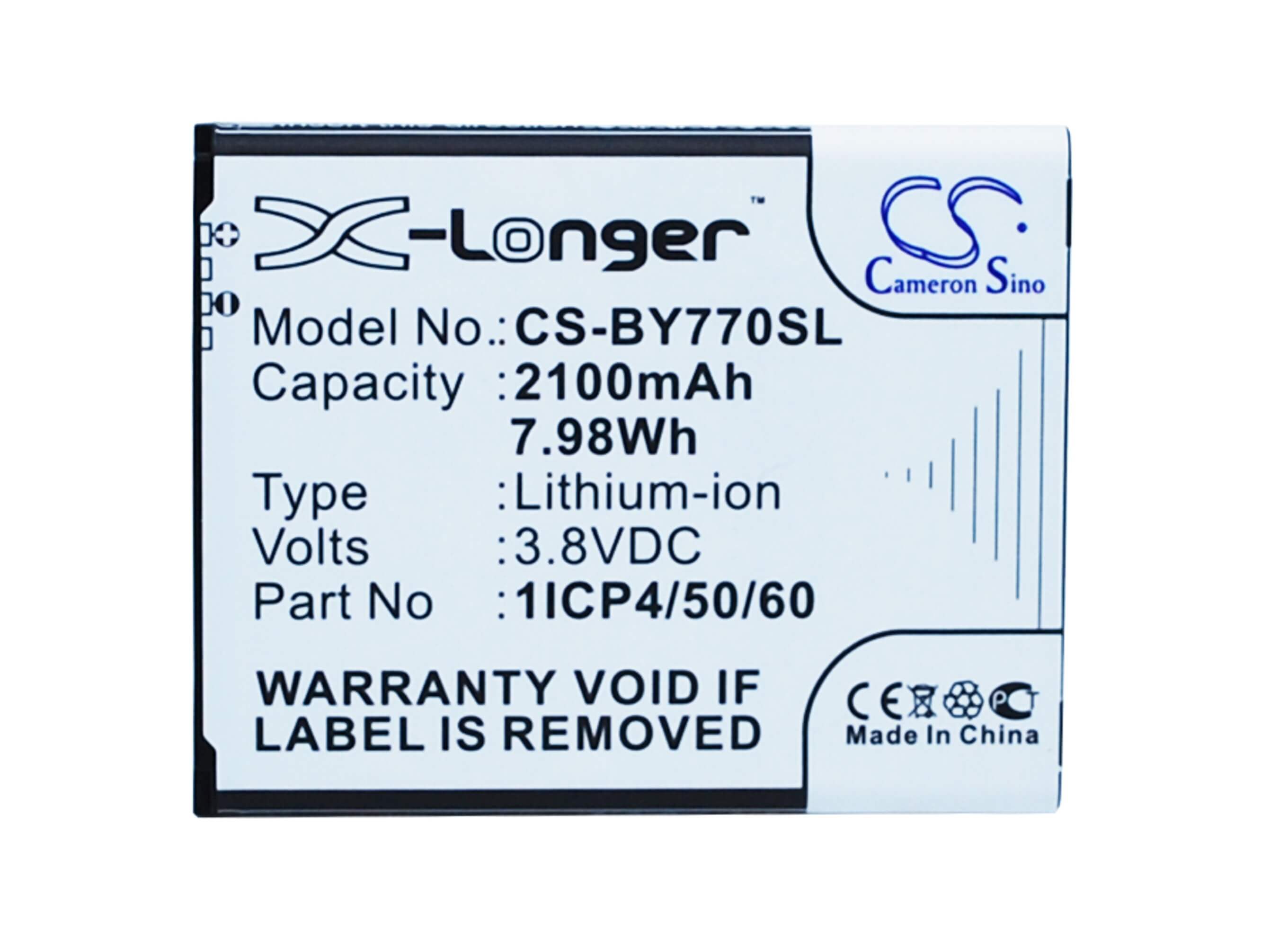 3.8V, 2100mAh, Li-ion Battery fits Beurer, 952.62, 952-62, 7.98Wh