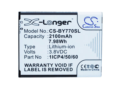 3.8V, 2100mAh, Li-ion Battery fits Beurer, 952.62, 952-62, 7.98Wh