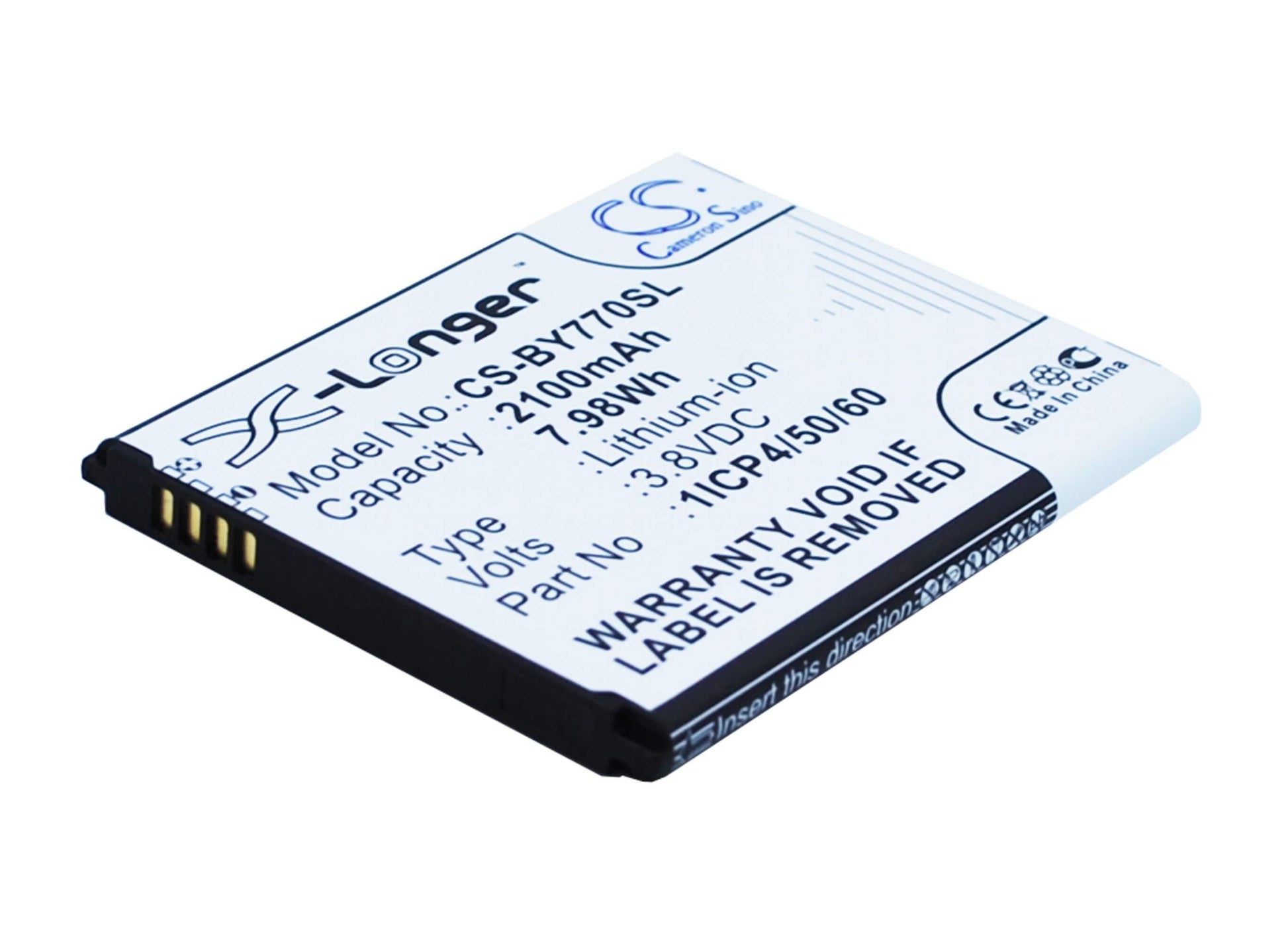 3.8V, 2100mAh, Li-ion Battery fits Beurer, 952.62, 952-62, 7.98Wh