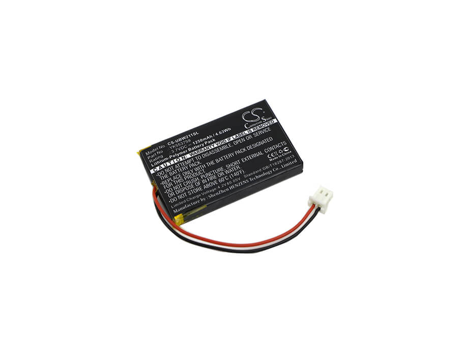 3.7V, 1250mAh, Li-Polymer Battery fits Uniden, Ubw2010c Monitor, 4.625Wh