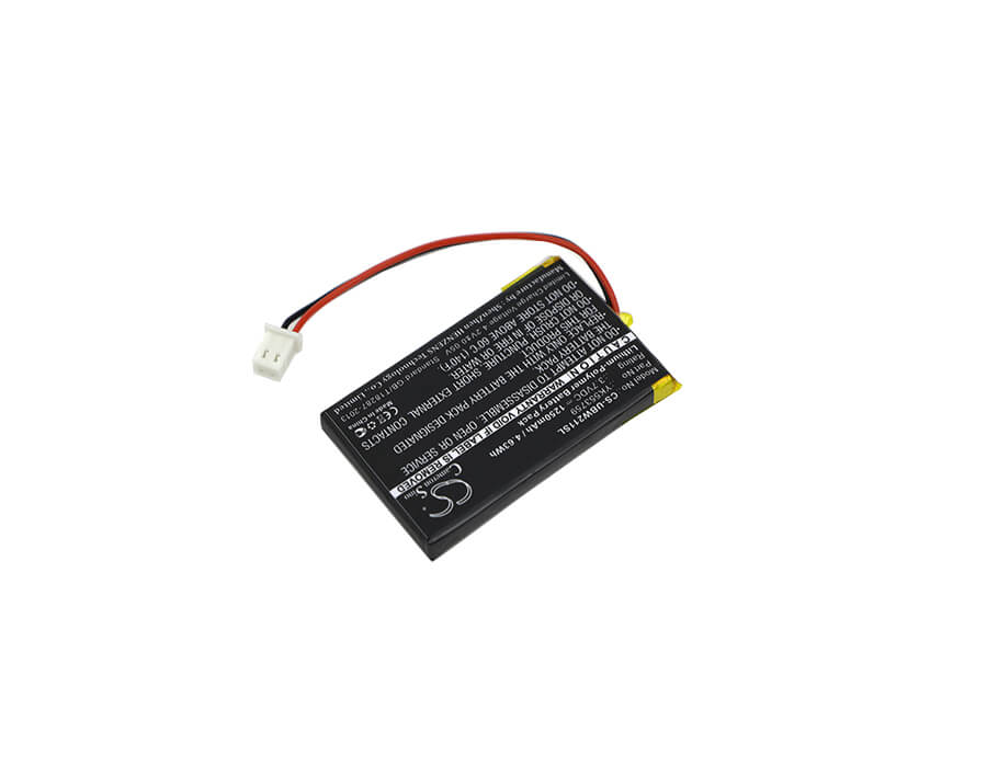 3.7V, 1250mAh, Li-Polymer Battery fits Uniden, Ubw2010c Monitor, 4.625Wh