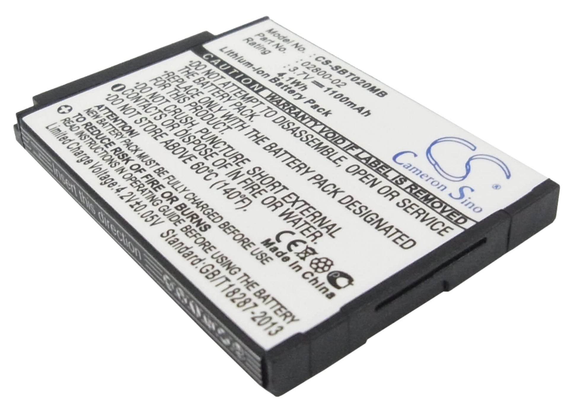 3.7V, 1100mAh, Li-ion Battery fits Summer, Baby Touch 02000, Baby Touch 02004, 4.07Wh