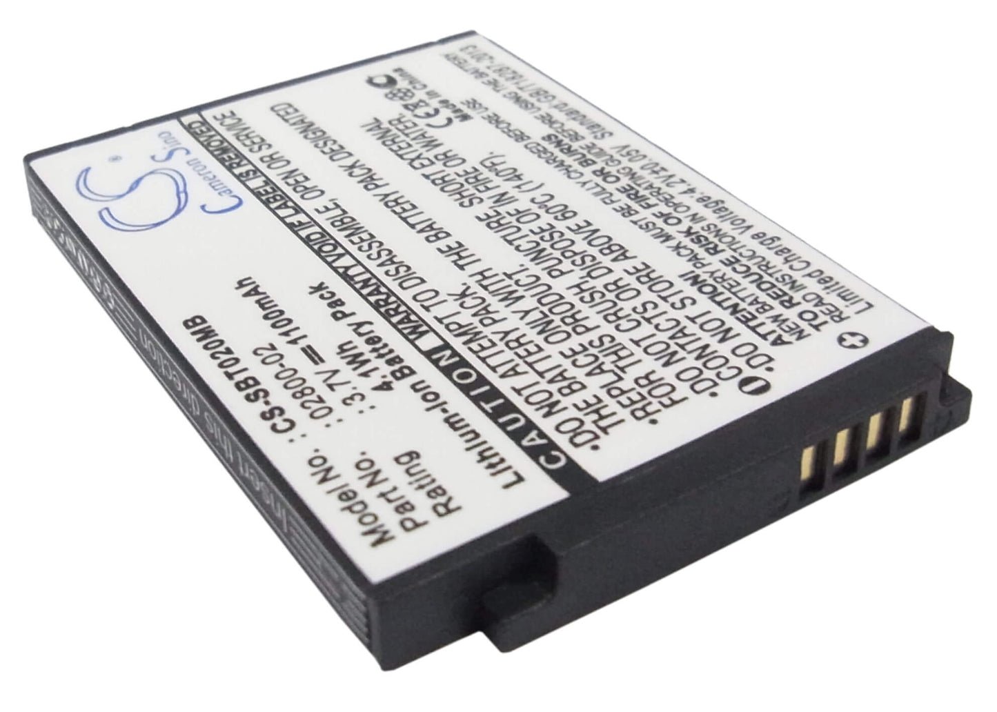 3.7V, 1100mAh, Li-ion Battery fits Summer, Baby Touch 02000, Baby Touch 02004, 4.07Wh