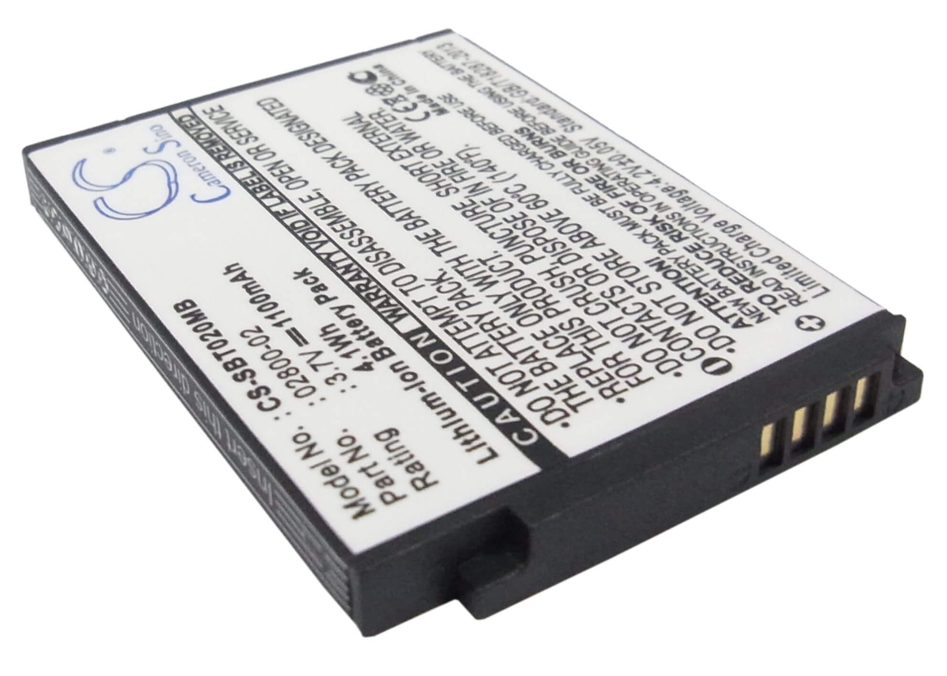 3.7V, 1100mAh, Li-ion Battery fits Summer, Baby Touch 02000, Baby Touch 02004, 4.07Wh