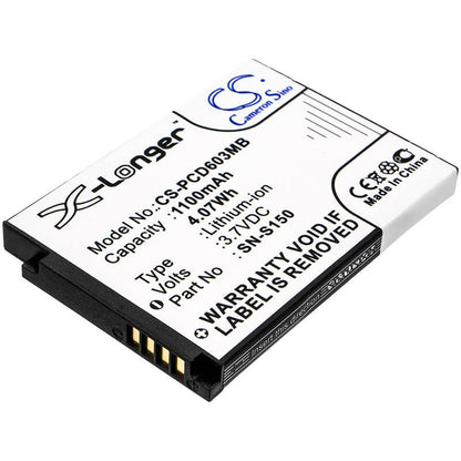 3.7V, 1100mAh, Li-ion Battery fits Philips, Scd603, Scd-603/00, 4.07Wh