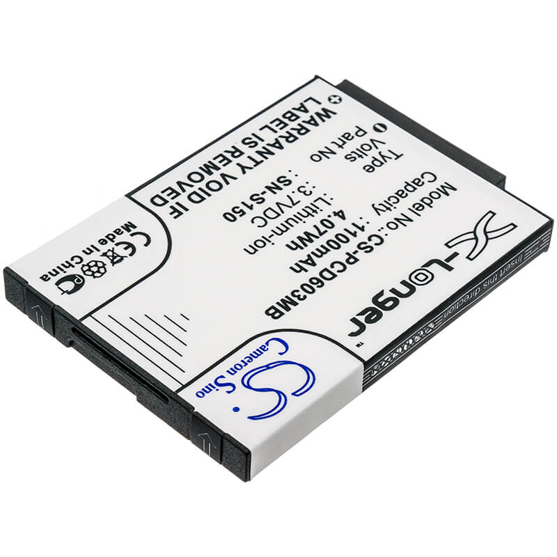 3.7V, 1100mAh, Li-ion Battery fits Philips, Scd603, Scd-603/00, 4.07Wh