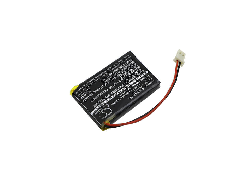 3.7V, 1250mAh, Li-Polymer Battery fits Uniden, Ubw2101c Camera, Ubwc21, 4.625Wh
