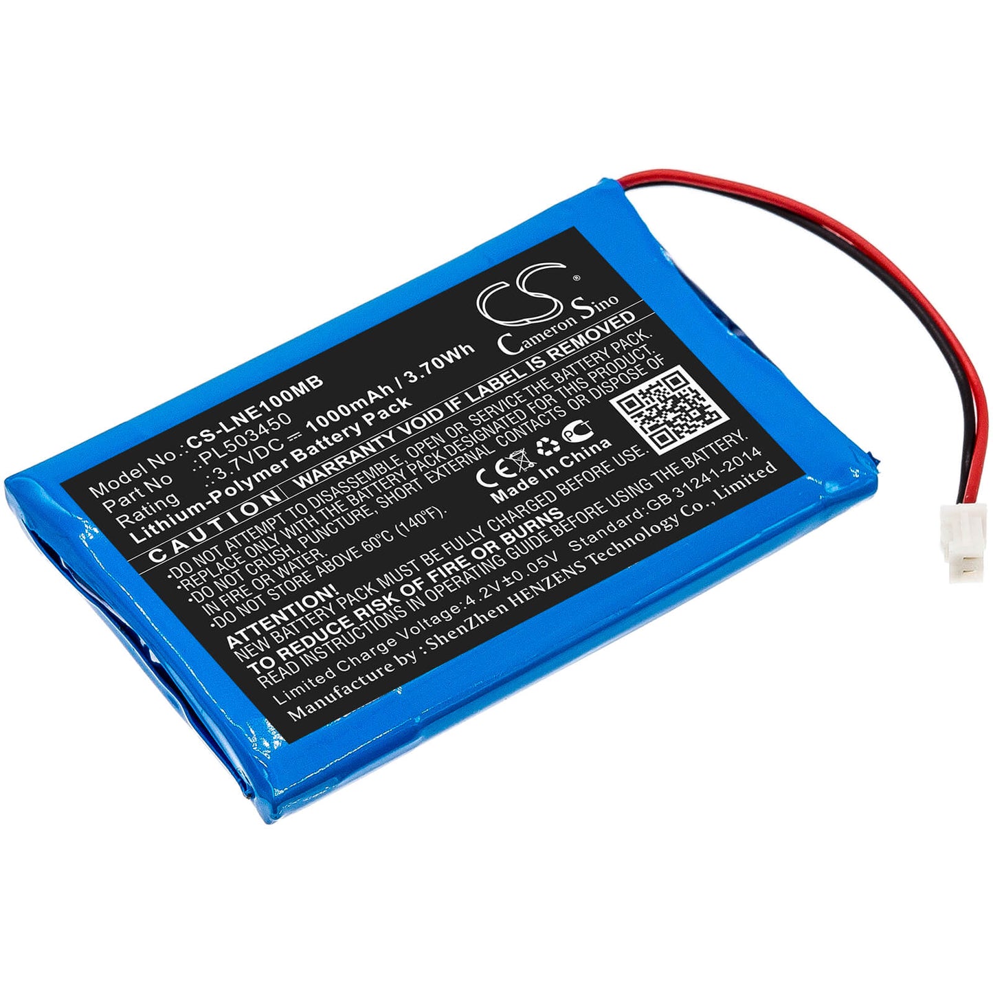 3.7V, 1000mAh, Li-Polymer Battery fits Luvion, Grand Elite, 3.7Wh