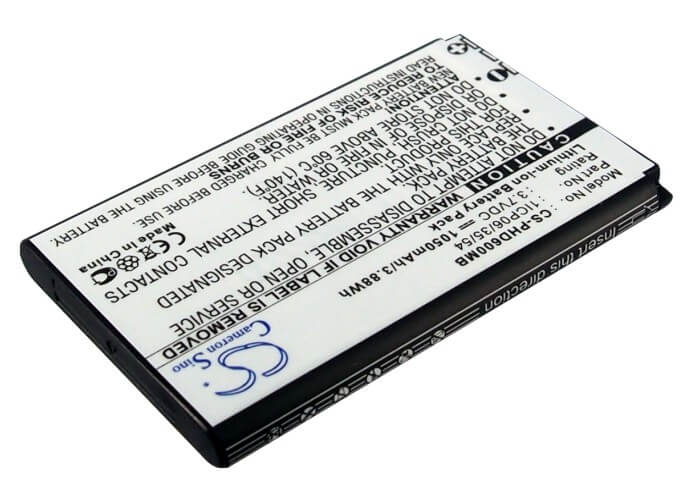 3.7V, 1050mAh, Li-ion Battery fits Oricom, Sc910, Secure 910, 3.885Wh