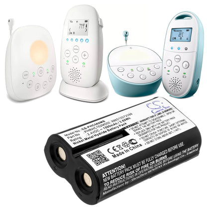 2.4V, 1500mAh, Ni-MH Battery fits Philips, Avent Cd570/10, Avent Scd560/10, 3.6Wh