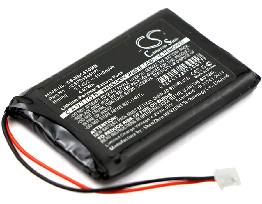 3.7V, 1100mAh, Li-Polymer Battery fits Babyalarm, Bc-5700d, Neonate Bc-5700d, 4.07Wh