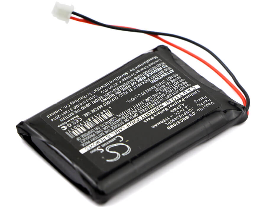 3.7V, 1100mAh, Li-Polymer Battery fits Babyalarm, Bc-5700d, Neonate Bc-5700d, 4.07Wh