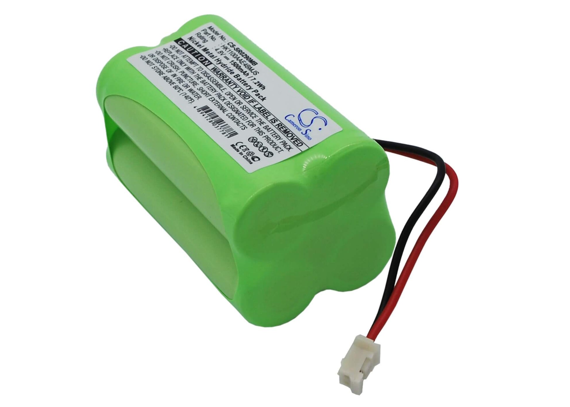 4.8V, 1500mAh, Ni-MH Battery fits Summer, Infant 02090, Infant 0209a, 7.2Wh