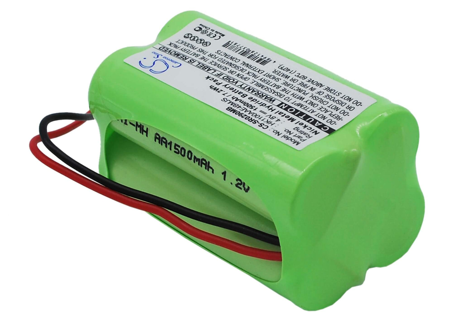 4.8V, 1500mAh, Ni-MH Battery fits Summer, Infant 02090, Infant 0209a, 7.2Wh