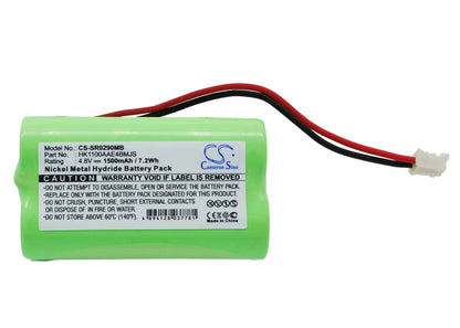 4.8V, 1500mAh, Ni-MH Battery fits Summer, Infant 02090, Infant 0209a, 7.2Wh