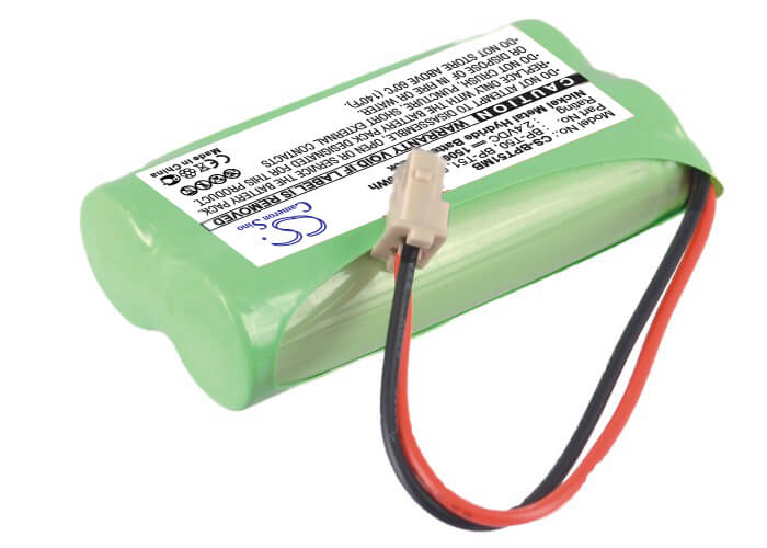 2.4V, 1500mAh, Ni-MH Battery fits Fisher, M6163, 3.6Wh