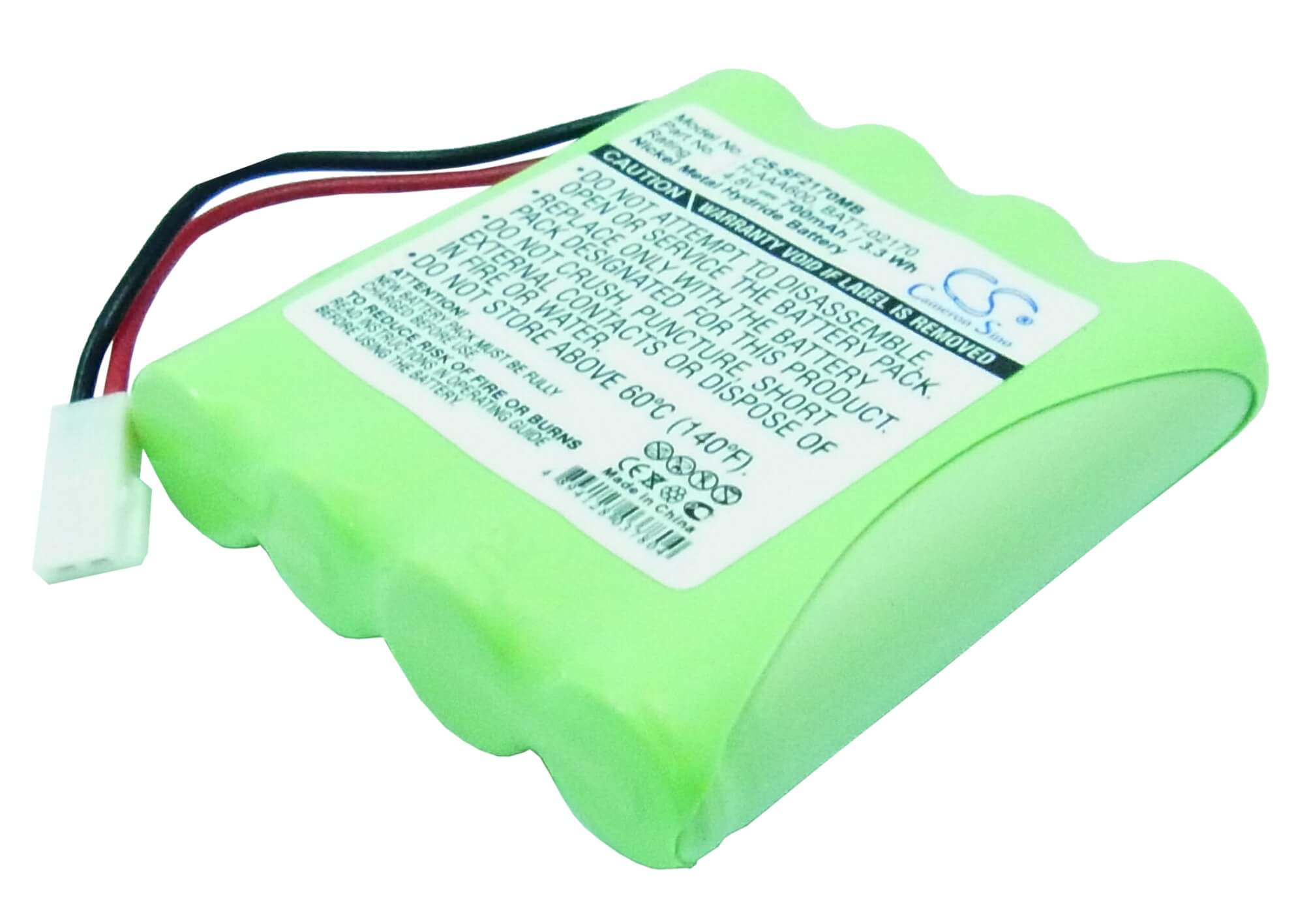 4.8V, 700mAh, Ni-MH Battery fits Philips, 486/91, Sbc 468/91, 3.36Wh