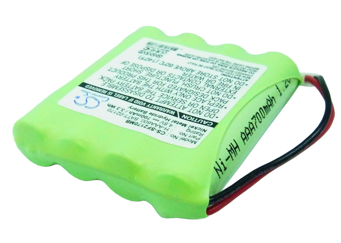 4.8V, 700mAh, Ni-MH Battery fits Philips, 486/91, Sbc 468/91, 3.36Wh