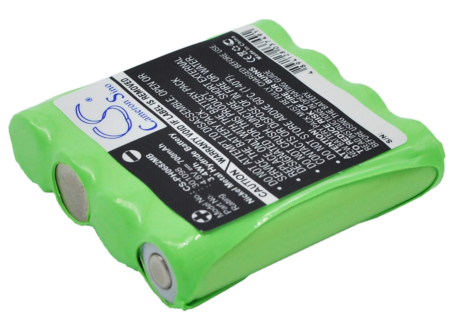 4.8V, 700mAh, Ni-MH Battery fits Harting & Helling, Bug 2004 Baby Monitor, Mbf 4848, 3.36Wh