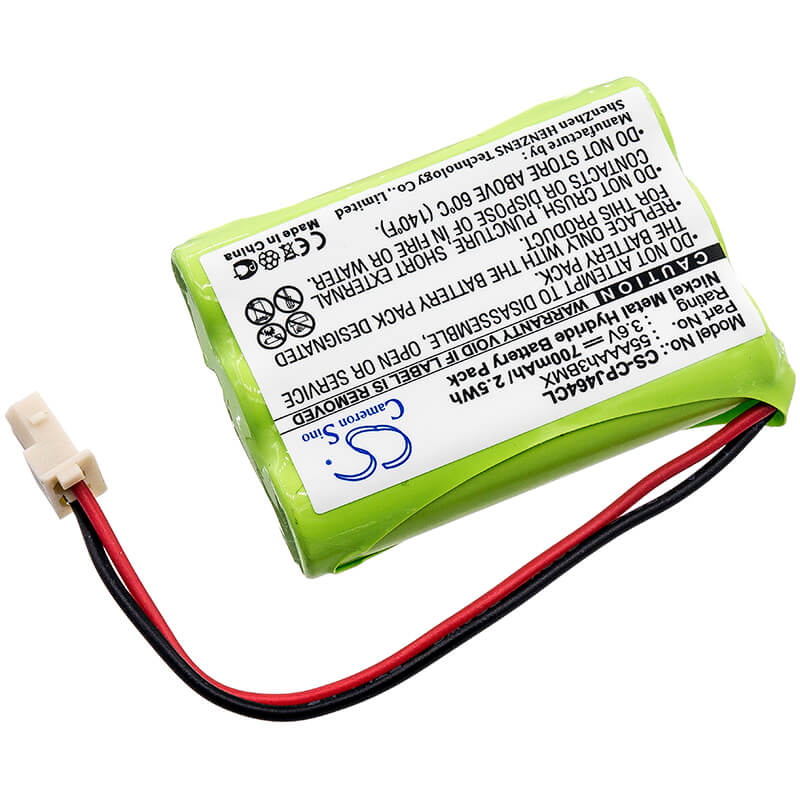 Babyphone 3.6V, 700mAh, Ni-MH Battery fits Cortelco, 586002tp227f, 2.52Wh