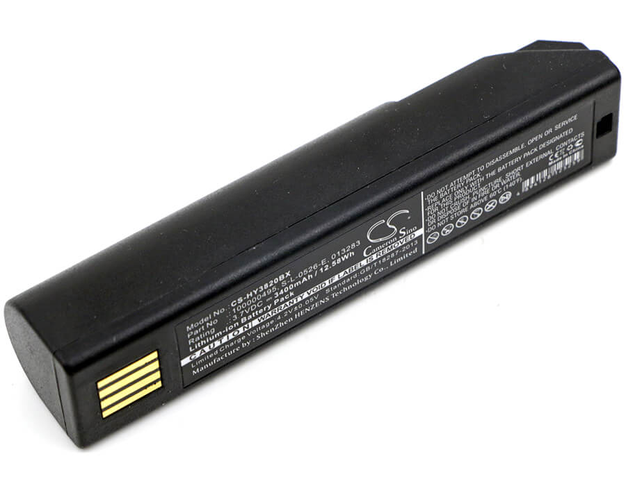 3.7V, 3400mAh, Li-ion Battery fits Honeywell, 1202g, 3820, 12.58Wh