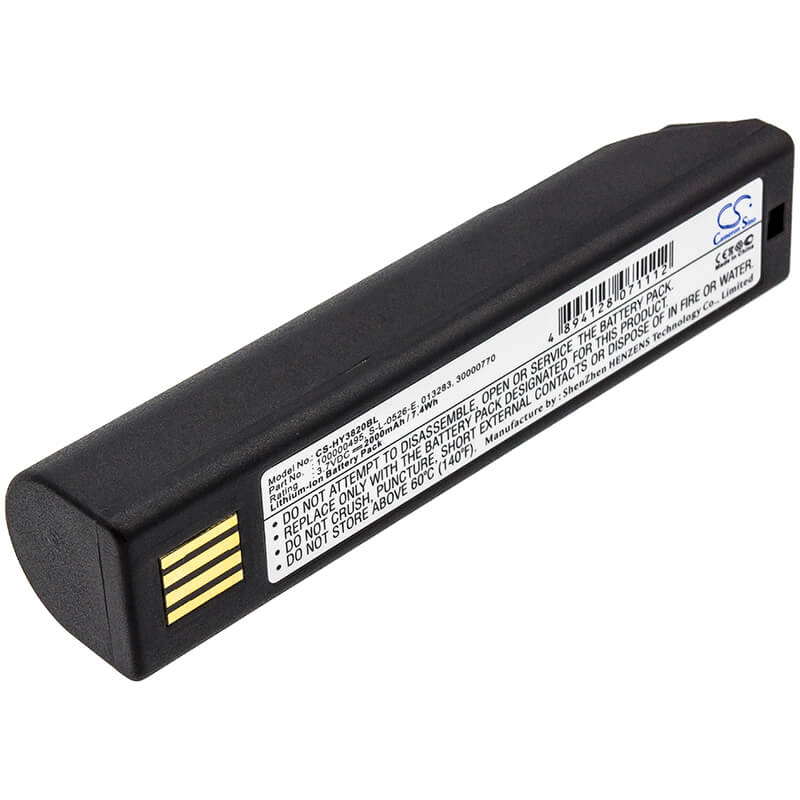 3.7V, 2000mAh, Li-ion Battery fits Honeywell, 1202g, 3820, 7.4Wh