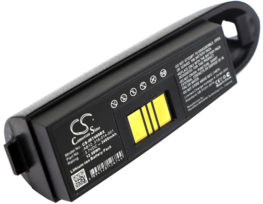 3.7V, 3400mAh, Li-ion Battery fits Intermec, Ip3, Ip4, 12.58Wh